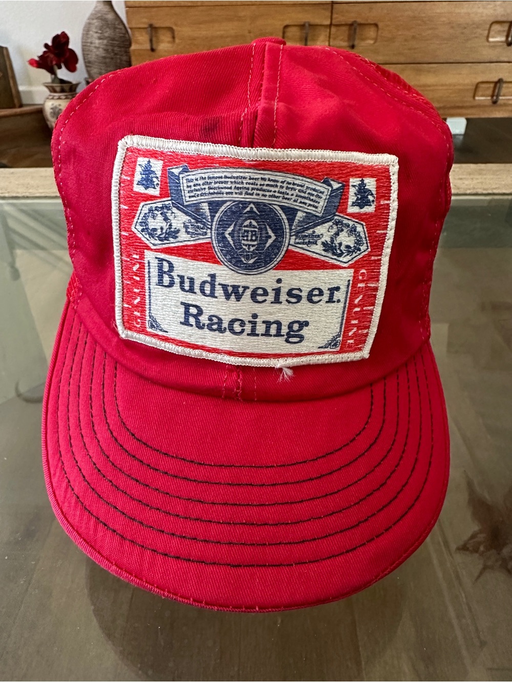 Budweiser Kids Red Racing Logo Cap